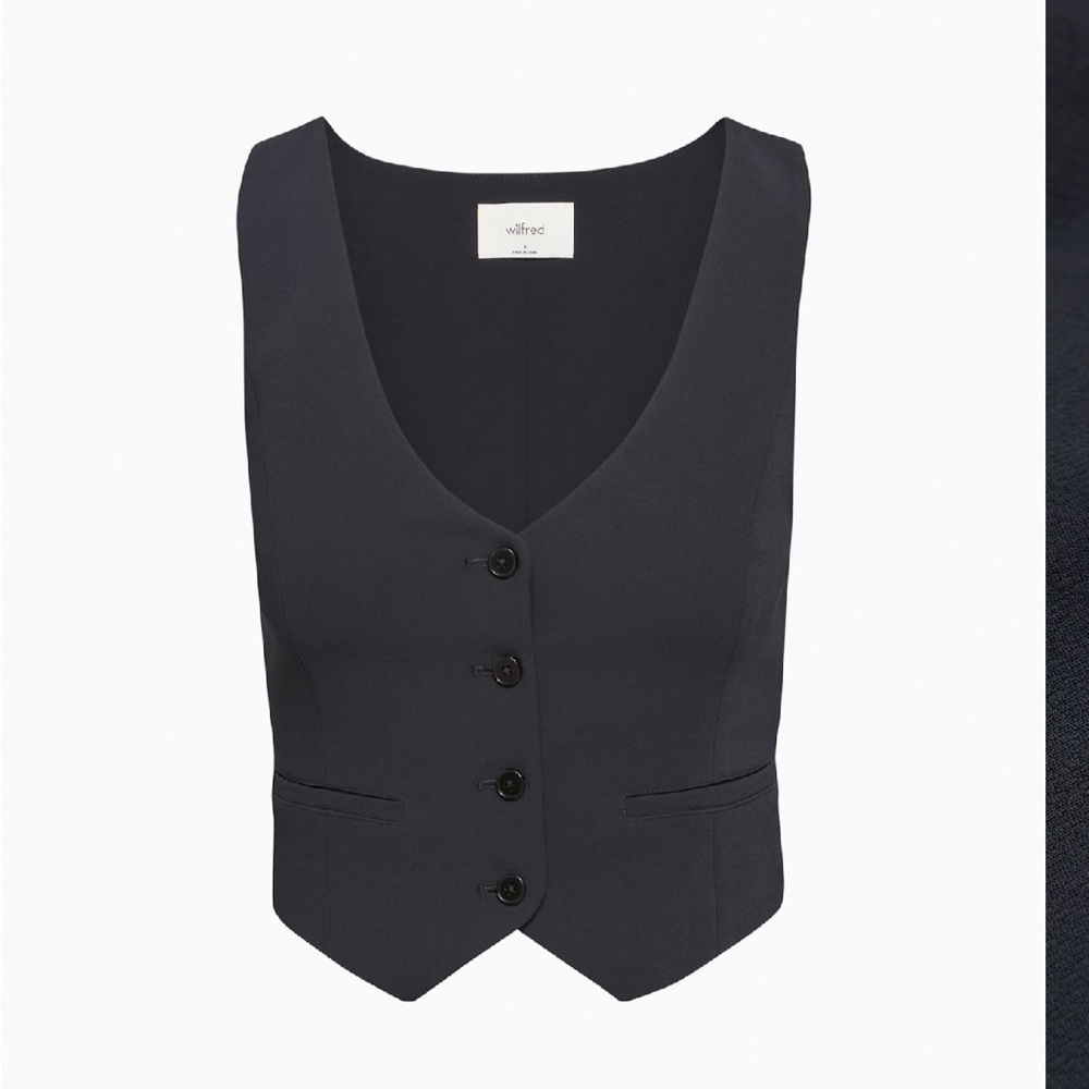Wilfred Desire Black Buttoned Vest